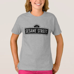 Sesamstraße   B&W-Logo T-Shirt