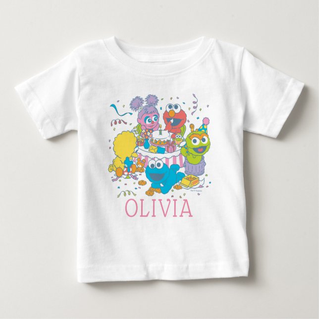 Sesamstraße | Baby's First Birthday Baby T-shirt (Vorderseite)
