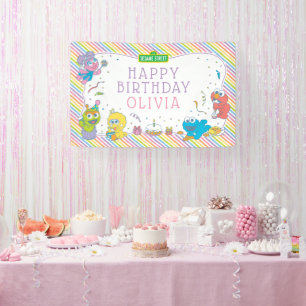 Sesamstraße Baby's First Birthday Banner