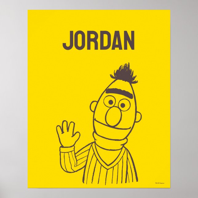 Sesamstraße | Bert Bright | Name hinzufügen Poster (Vorne)