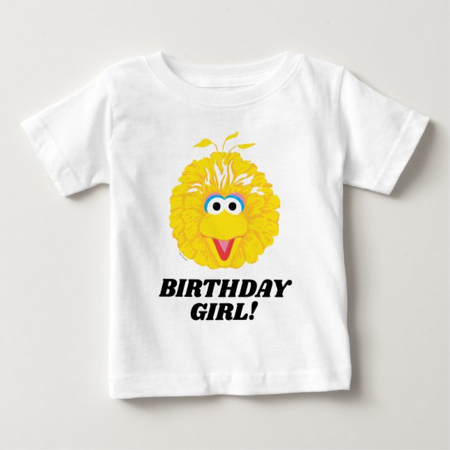 Sesamstraße | Big Bird Birthday Girl Baby T-shirt (Vorderseite)