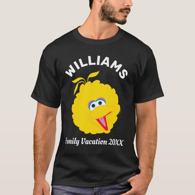 Sesamstraße | Big Bird Familienurlaub T-Shirt (Vorderseite)