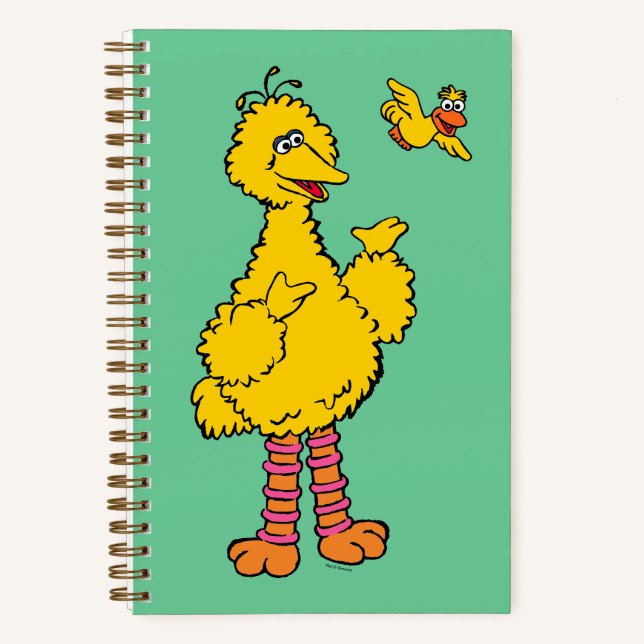 Sesamstraße | Big Bird & Little Bird Notizbuch (Vorderseite)