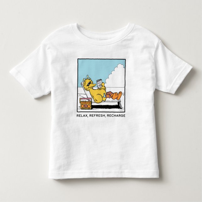 Sesamstraße | Big Bird Relax Relax Relax Kleinkind T-shirt (Vorderseite)