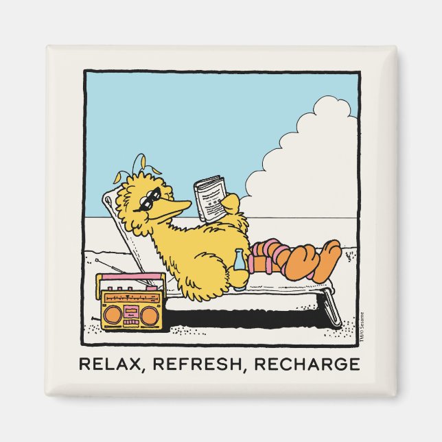 Sesamstraße | Big Bird Relax Relax Relax Magnet (Vorne)