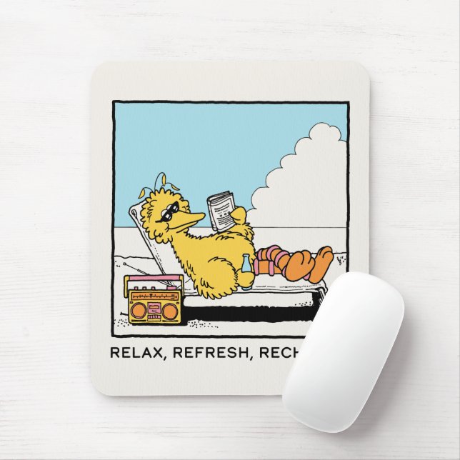 Sesamstraße | Big Bird Relax Relax Relax Mousepad (Mit Mouse)