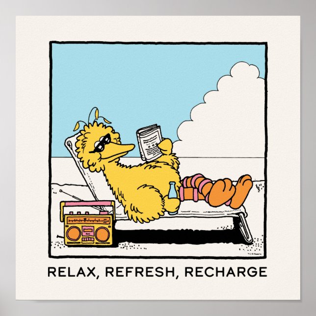 Sesamstraße | Big Bird Relax Relax Relax Poster (Vorne)