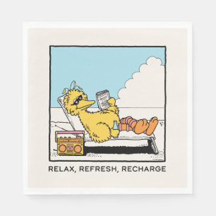 Sesamstraße Big Bird Relax Relax Relax Serviette