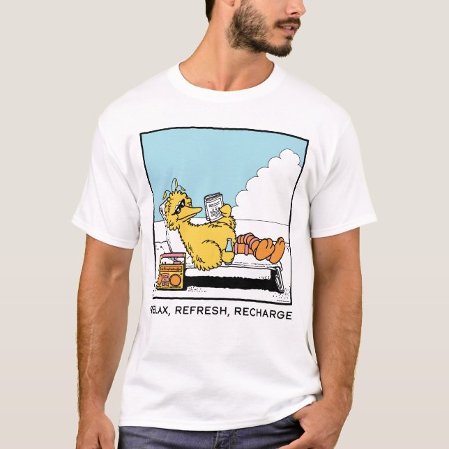 Sesamstraße | Big Bird Relax Relax Relax T-Shirt (Vorderseite)