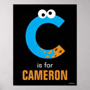 Sesamstraße C ist für Cookie Monster Poster