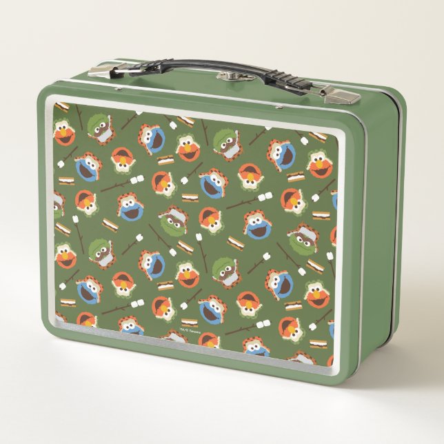 Sesamstraße | Camping macht Spaß mit Freunden Metall Brotdose (Rückseite)