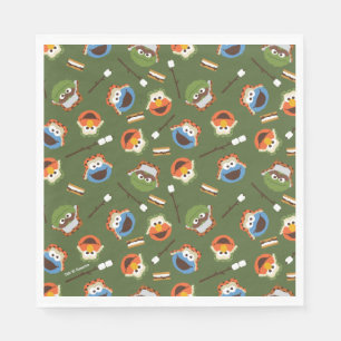 Sesamstraße   Camping macht Spaß mit Freunden Serviette