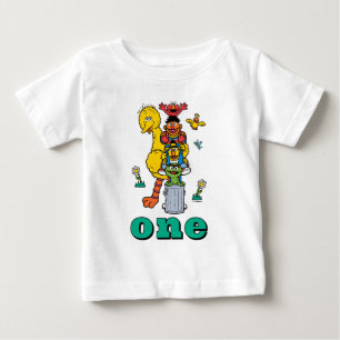 Sesamstraße Charaktere Erstes Geburtstag Baby T-Sh T-shirt