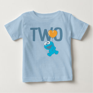 Sesamstraße Cookie Monster 2. Geburtstag Baby T-shirt