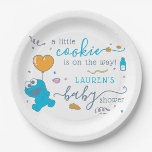 Sesamstraße Cookie Monster Babydusche Pappteller