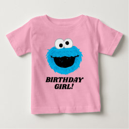 Sesamstraße | Cookie Monster - Birthday Girl Baby T-shirt