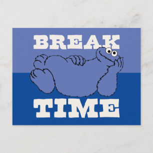 Sesamstraße Cookie Monster Break Time Postkarte