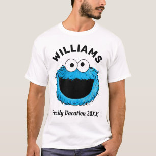 Sesamstraße Cookie Monster Familienurlaub T-Shirt