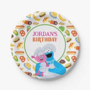 Sesamstraße Cookie Monster Feinschmecker Truck Pappteller