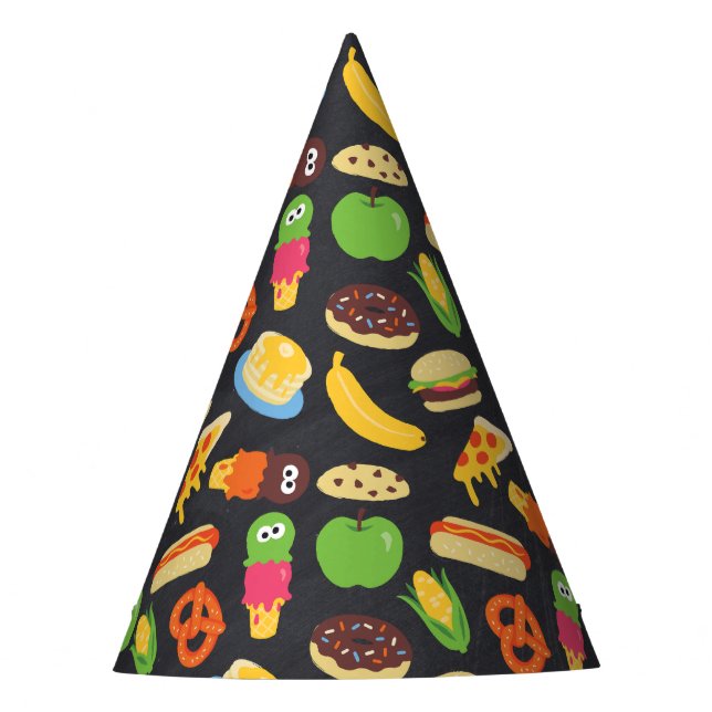 Sesamstraße Cookie Monster Feinschmecker Truck Partyhütchen (Vorderseite)