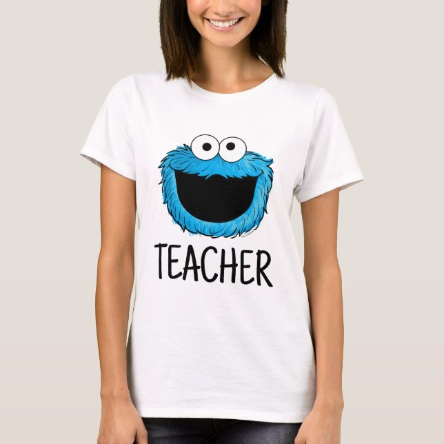Sesamstraße | Cookie Monster Lehrer T-Shirt (Vorderseite)