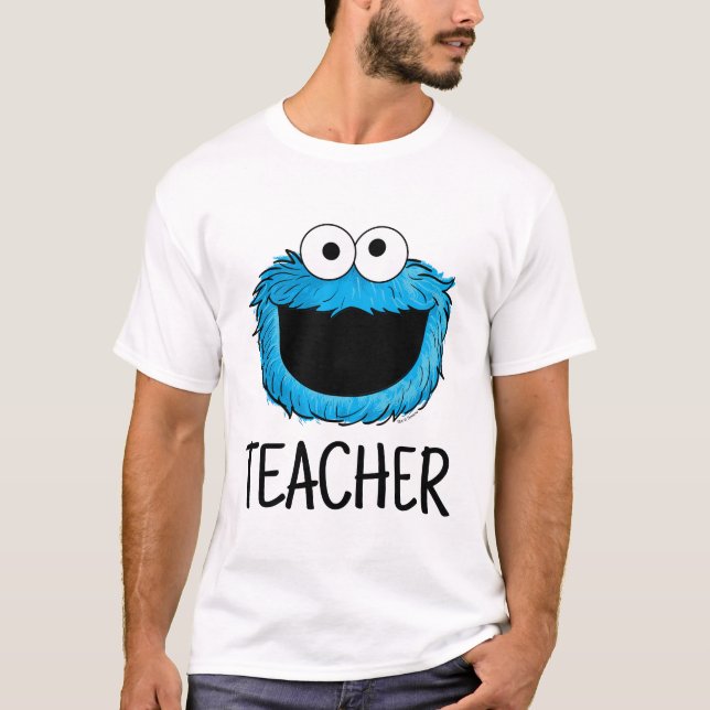 Sesamstraße | Cookie Monster Lehrer T-Shirt (Vorderseite)