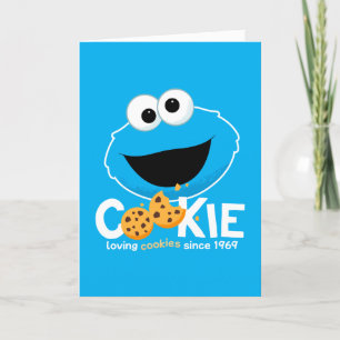 Sesamstraße   Cookie Monster Love Cookies Feiertagskarte