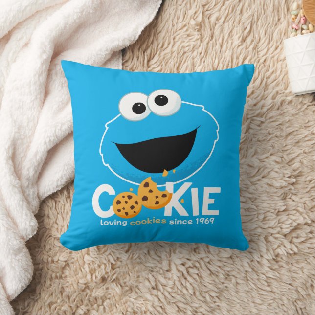 Sesamstraße | Cookie Monster Love Cookies Kissen (Decke)