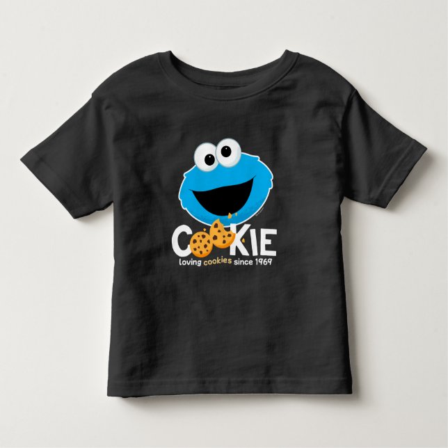 Sesamstraße | Cookie Monster Love Cookies Kleinkind T-shirt (Vorderseite)
