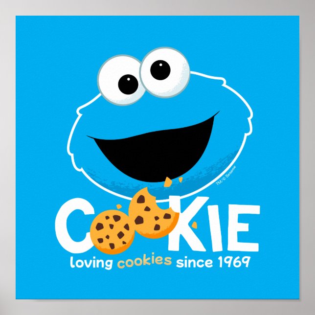 Sesamstraße | Cookie Monster Love Cookies Poster (Vorne)