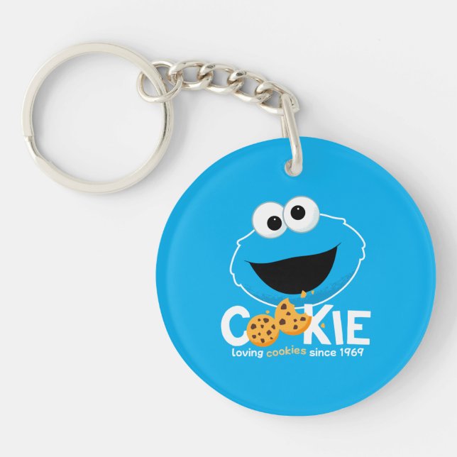Sesamstraße | Cookie Monster Love Cookies Schlüsselanhänger (Vorderseite)