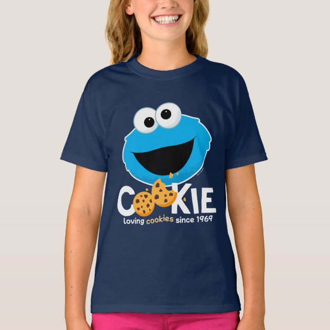 Sesamstraße | Cookie Monster Love Cookies T-Shirt (Vorderseite)