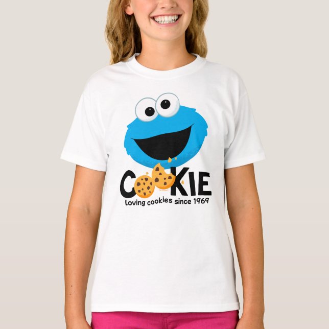 Sesamstraße | Cookie Monster Love Cookies T-Shirt (Vorderseite)