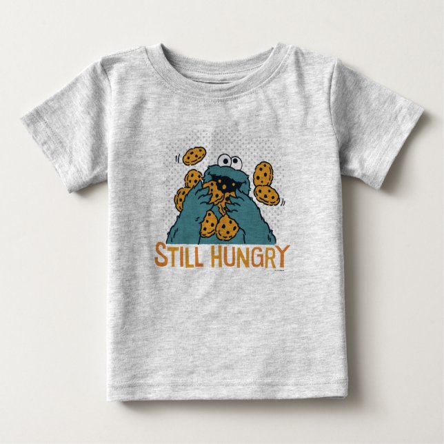 Sesamstraße | Cookie Monster - Noch Hunger Baby T-shirt (Vorderseite)