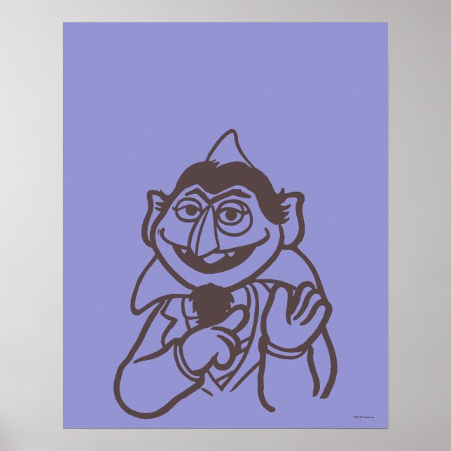 Sesamstraße | Count von Count Bright Poster (Vorne)