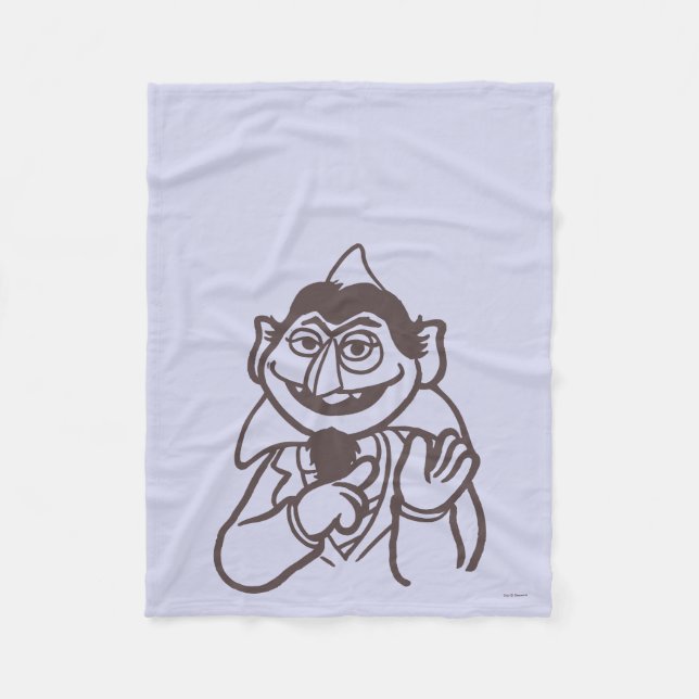 Sesamstraße | Count von Count Fleecedecke (Vorderseite)