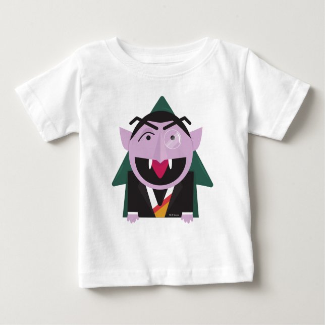 Sesamstraße | Count von Count Illustration Baby T-shirt (Vorderseite)