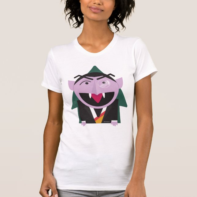 Sesamstraße | Count von Count Illustration T-Shirt (Vorderseite)