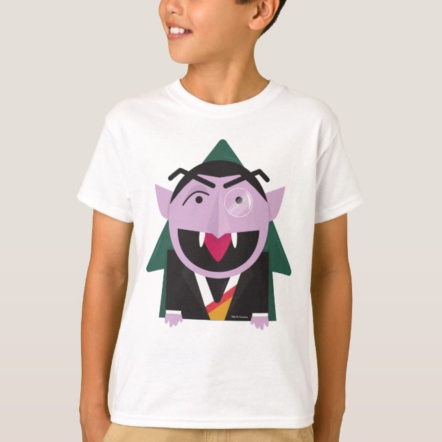 Sesamstraße | Count von Count Illustration T-Shirt (Vorderseite)