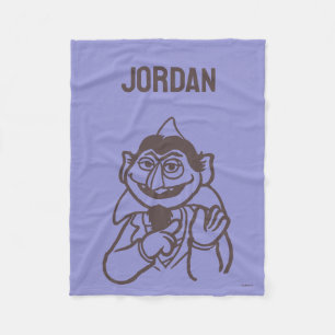 Sesamstraße Count von Count Name hinzufügen Fleecedecke