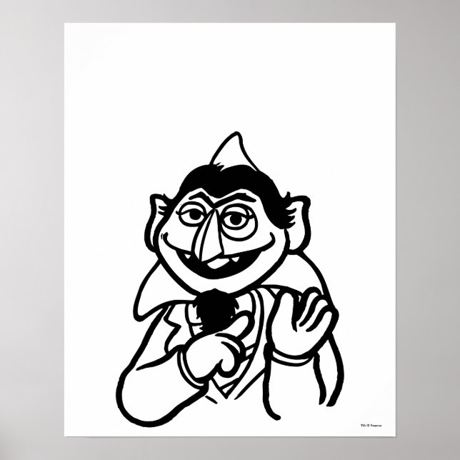 Sesamstraße | Count von Count Poster (Vorne)