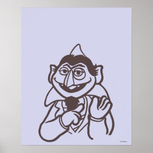Sesamstraße Count von Count Poster
