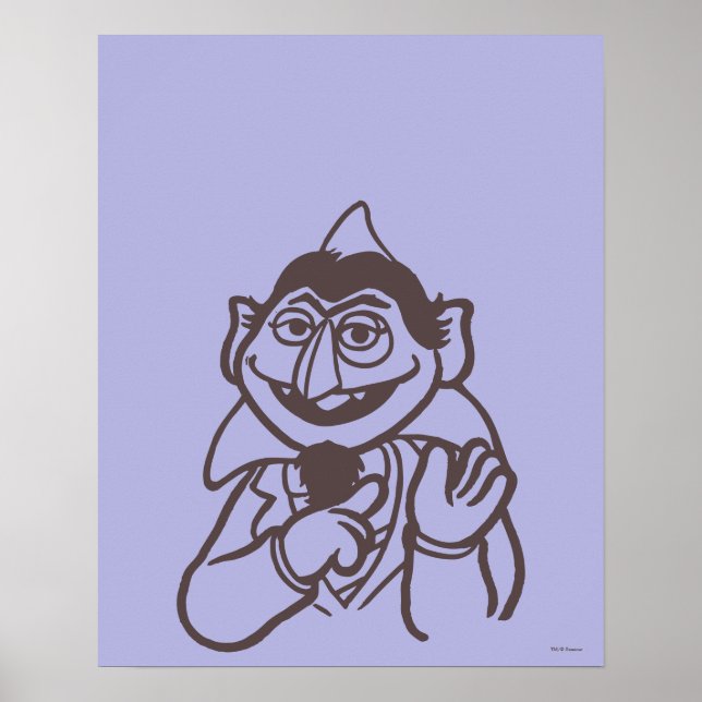 Sesamstraße | Count von Count Poster (Vorne)