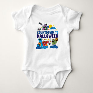 Sesamstraße   Countdown bis Halloween Baby Strampler