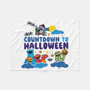 Sesamstraße Countdown bis Halloween Fleecedecke