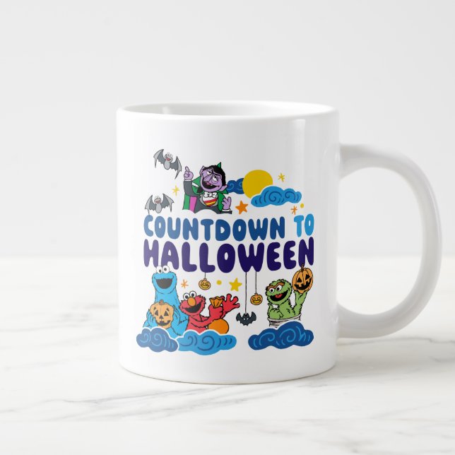 Sesamstraße | Countdown bis Halloween Jumbo-Tasse (Rechts)