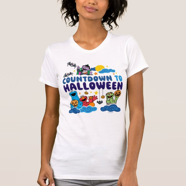 Sesamstraße | Countdown bis Halloween T-Shirt (Vorderseite)