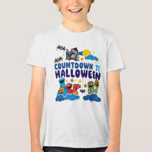 Sesamstraße Countdown bis Halloween Tri-Blend Shirt