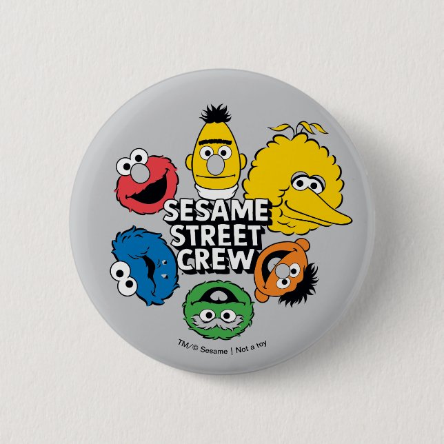 Sesamstraße-Crew Button (Vorderseite)