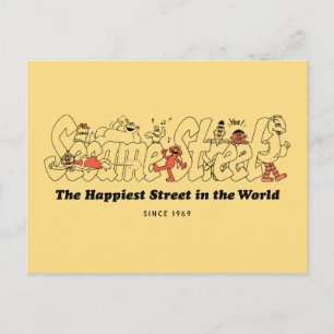 Sesamstraße Die glücklichste Straße der Welt Postkarte
